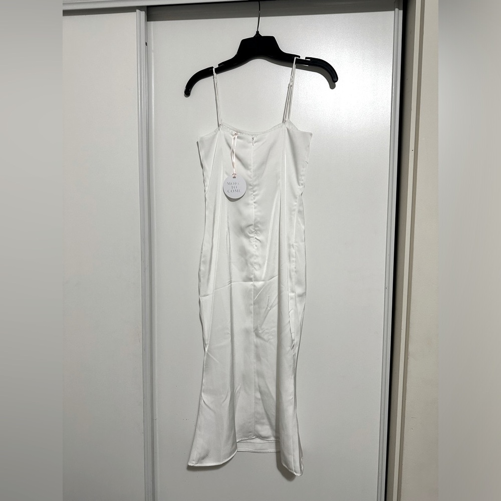 REVOLVE White Satin Slip Dress - Picture 2 of 3